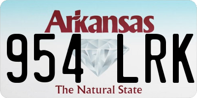 AR license plate 954LRK