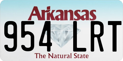 AR license plate 954LRT