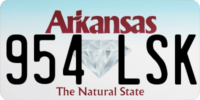 AR license plate 954LSK