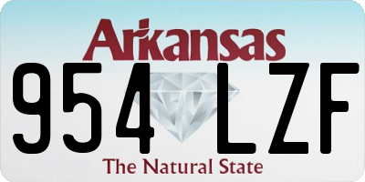 AR license plate 954LZF