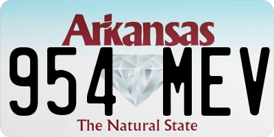 AR license plate 954MEV