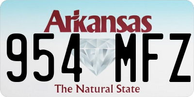 AR license plate 954MFZ