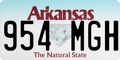 AR license plate 954MGH