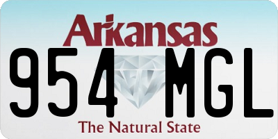 AR license plate 954MGL
