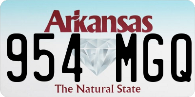AR license plate 954MGQ