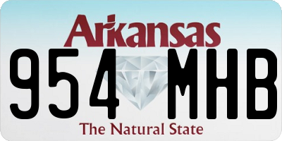 AR license plate 954MHB
