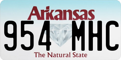 AR license plate 954MHC