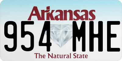 AR license plate 954MHE
