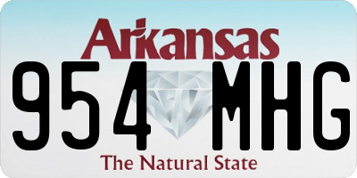 AR license plate 954MHG