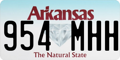 AR license plate 954MHH