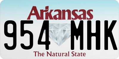 AR license plate 954MHK