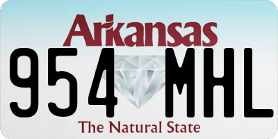 AR license plate 954MHL