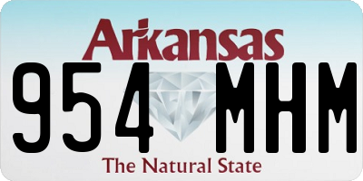 AR license plate 954MHM