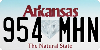 AR license plate 954MHN