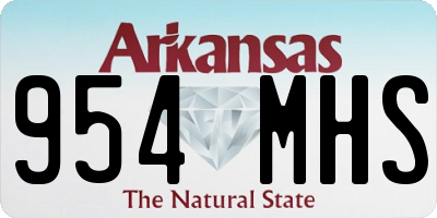 AR license plate 954MHS