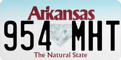AR license plate 954MHT