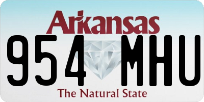 AR license plate 954MHU