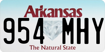 AR license plate 954MHY
