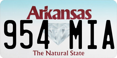 AR license plate 954MIA