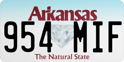 AR license plate 954MIF