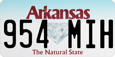 AR license plate 954MIH