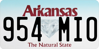 AR license plate 954MIO