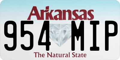 AR license plate 954MIP