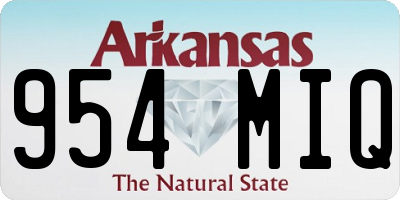 AR license plate 954MIQ