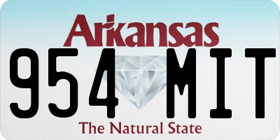 AR license plate 954MIT