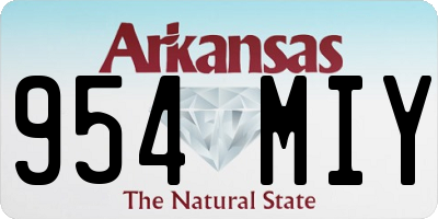 AR license plate 954MIY
