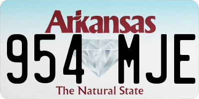 AR license plate 954MJE