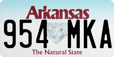 AR license plate 954MKA