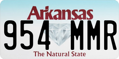 AR license plate 954MMR