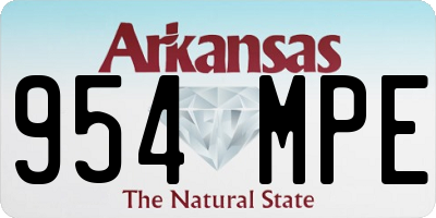 AR license plate 954MPE