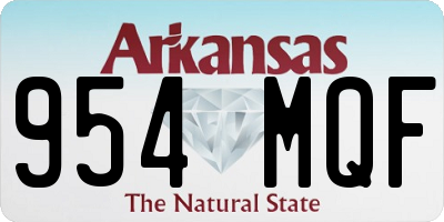 AR license plate 954MQF