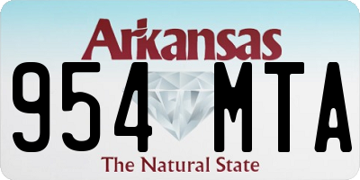 AR license plate 954MTA