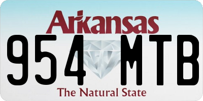 AR license plate 954MTB