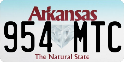 AR license plate 954MTC