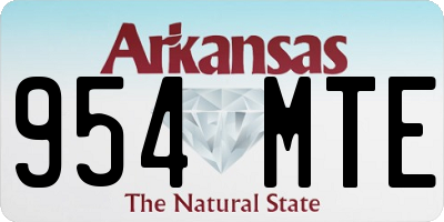 AR license plate 954MTE
