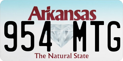 AR license plate 954MTG