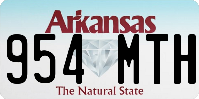 AR license plate 954MTH