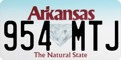AR license plate 954MTJ