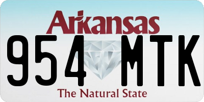 AR license plate 954MTK
