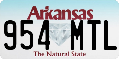 AR license plate 954MTL