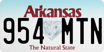 AR license plate 954MTN