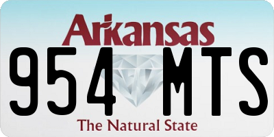 AR license plate 954MTS
