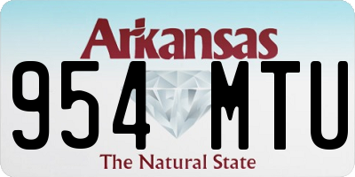 AR license plate 954MTU