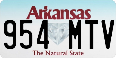 AR license plate 954MTV
