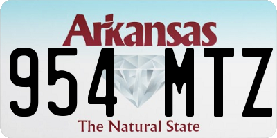 AR license plate 954MTZ