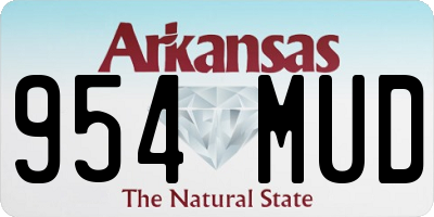 AR license plate 954MUD